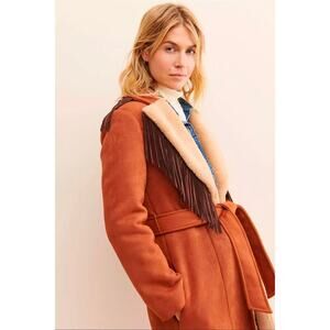 Hutch by Anthropologie Daisy Fringe Coat Boho